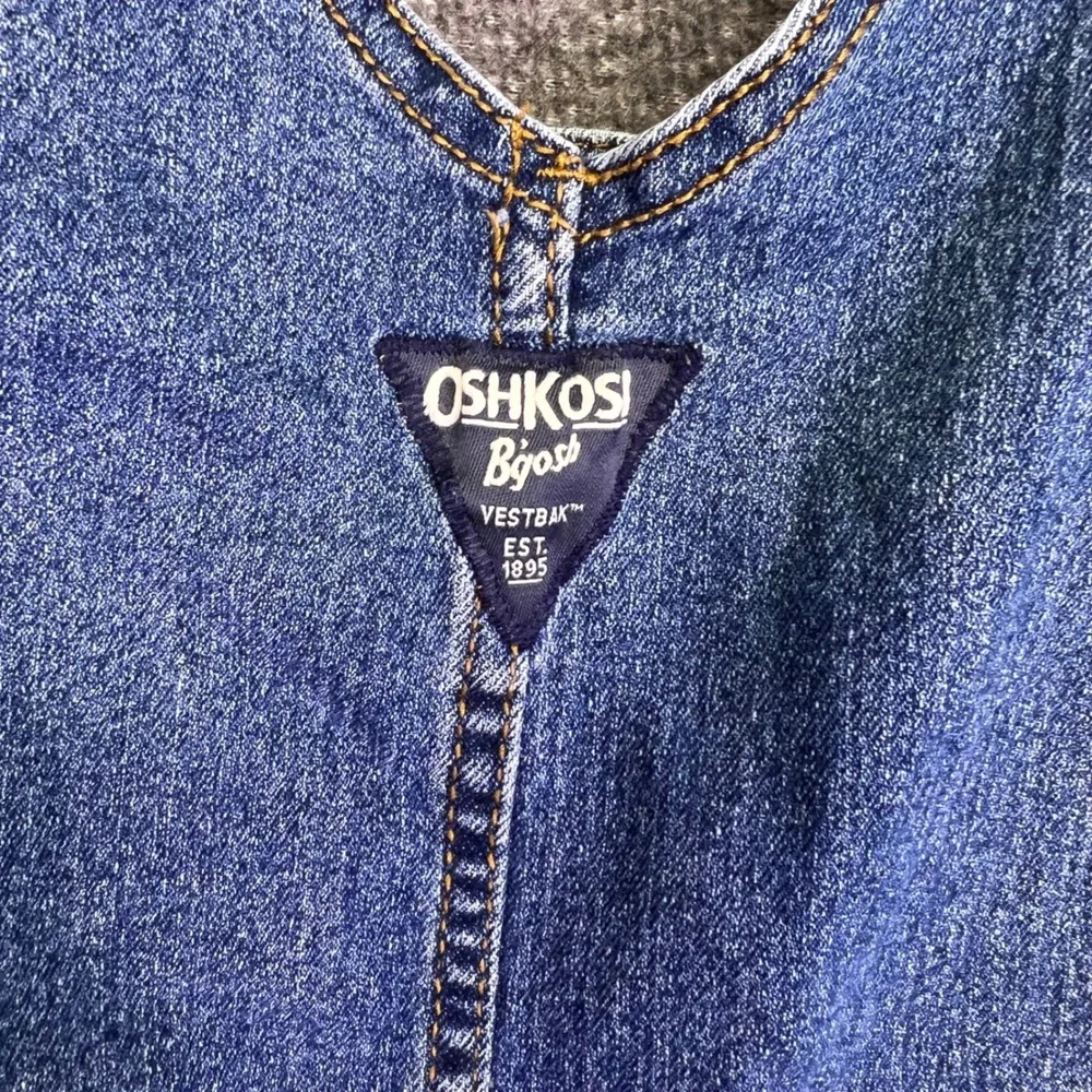 OshKosh B'gosh Denim Overalls Kids 3T Blue‎ Carpenter Casual Stretch Bibs